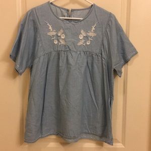 2 for $15 Blue Jean Blouse